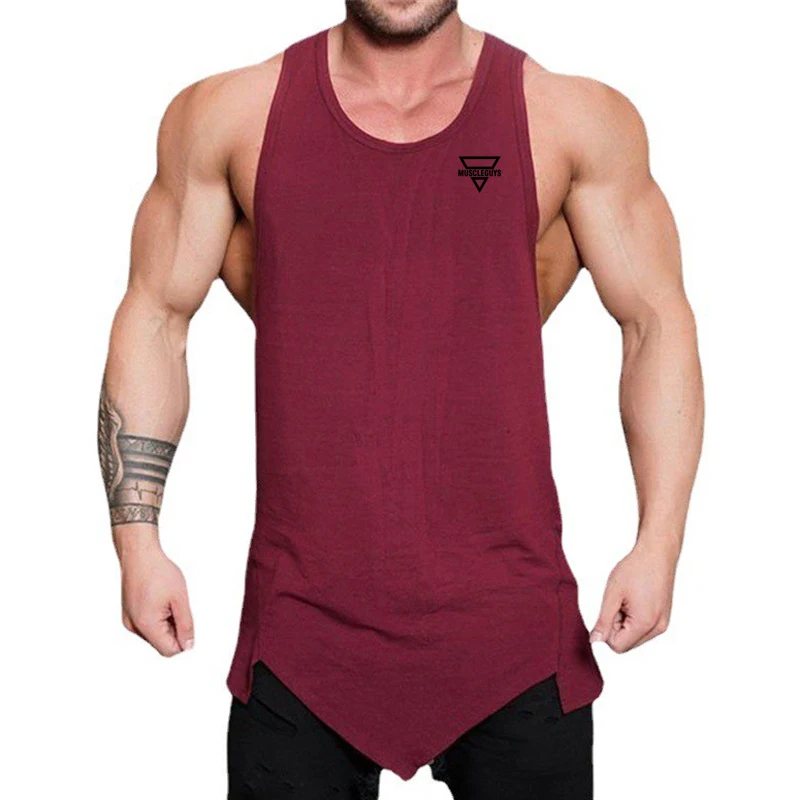Running Vest Men Summer Cotton Breathable Sleeveless Shirts Human Skeleton Deadlift Barbell Gym Workouts Jogging Tank Top Sports