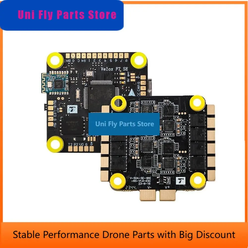 SkyDElT-Motor Velox F7 SE F722 Flight Controller & Velox V50A SE 3-6S 32Bit 4in1 ESC Stack - 30x30mm