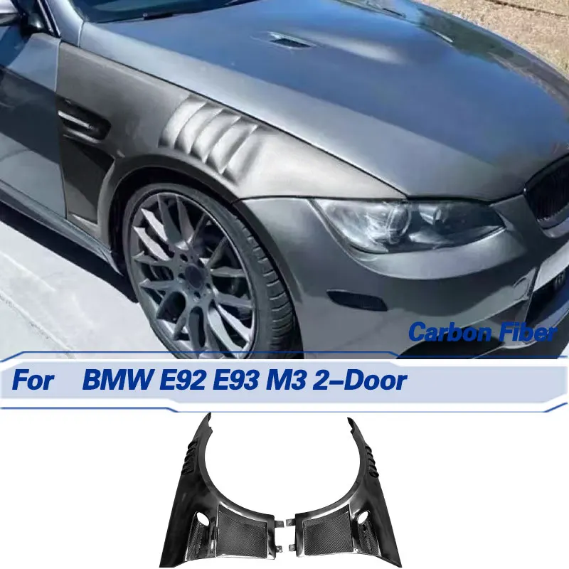 

Car Front Side Fenders Flares Half Carbon Fiber for BMW E92 E93 M3 2-Door 2006-2011 Racing Side Fender Vent Trims Body Kits
