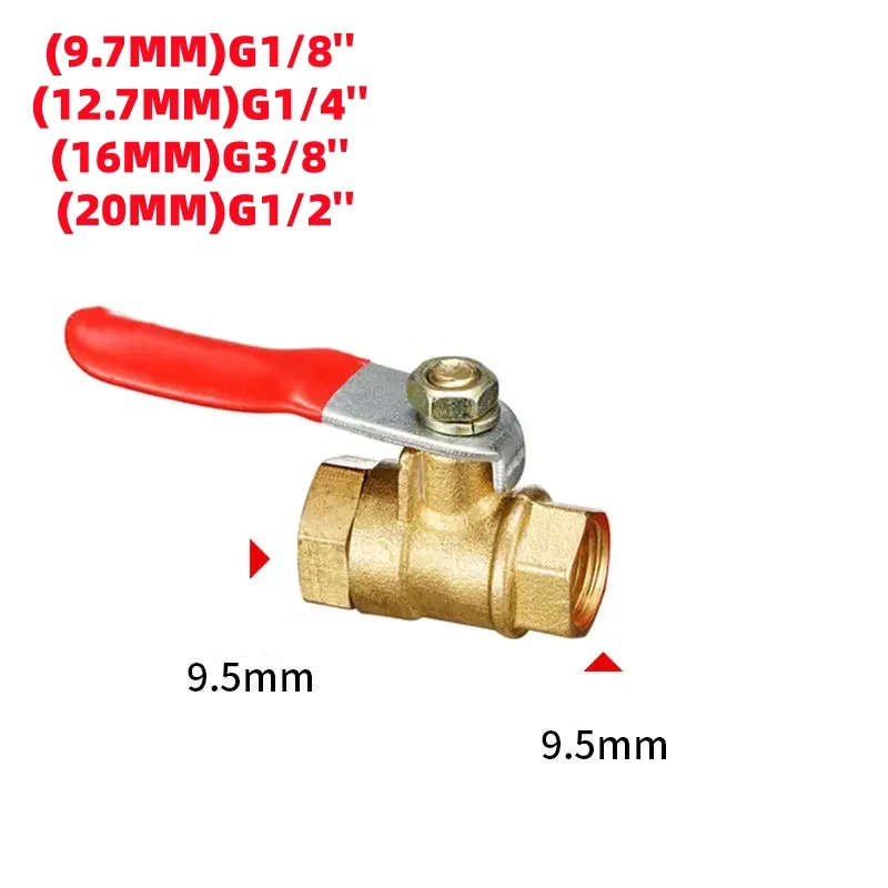 Brass Mini Shut Off Ball Valve 1/8\