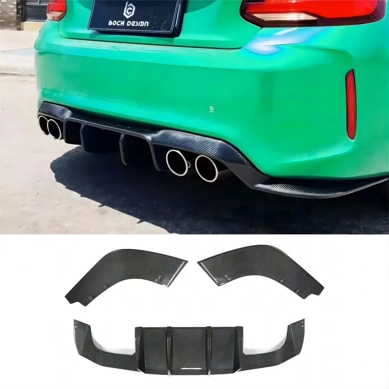 

Carbon Fiber FRP Rear Diffuser Lip For BMW 2 Series F87 M2 M2C Competition 2016-2019 Car Rear Bumper Diffuser Lip Splitters