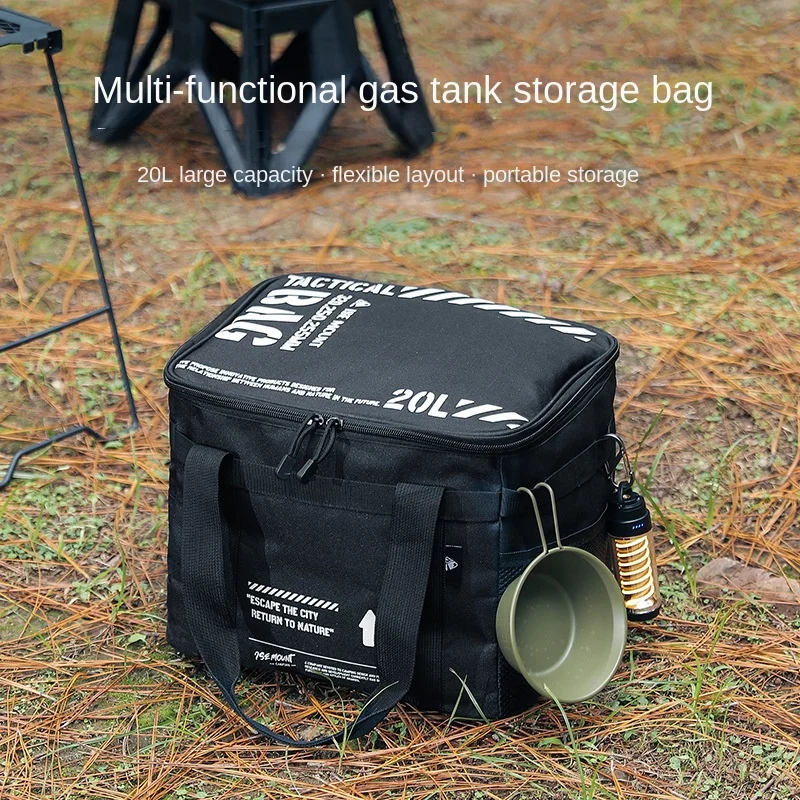 

20L Camping Storage Bag Trunk Organizer with Handles Versatile Large Capacity for Outdoor Barbecue Camping Cooking Picnic