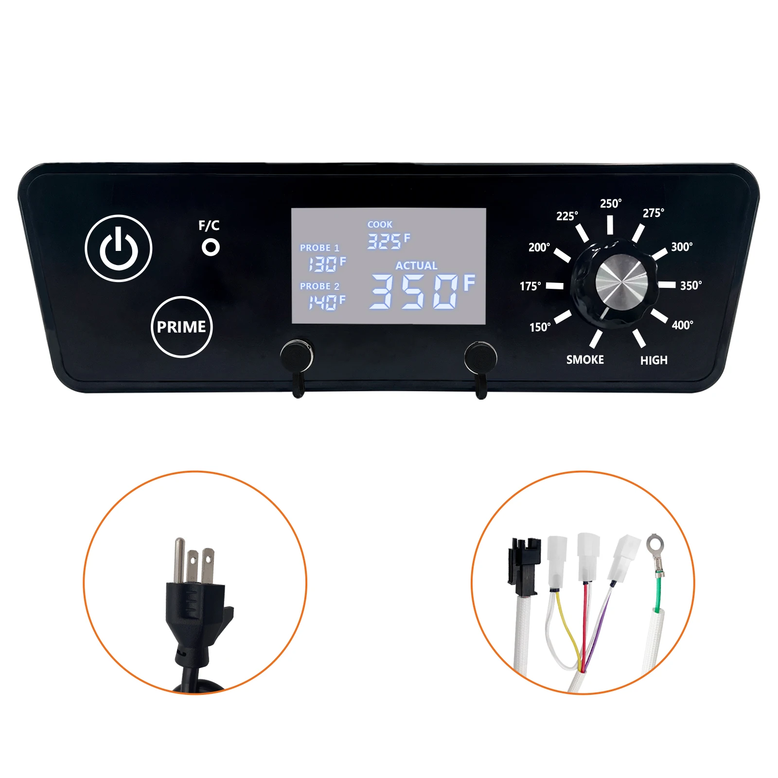 

Digital Thermostat Kit Control Board for Pit Boss PBV5P1 Vertical Pellet Smoker, Controller Board Parts Replacement