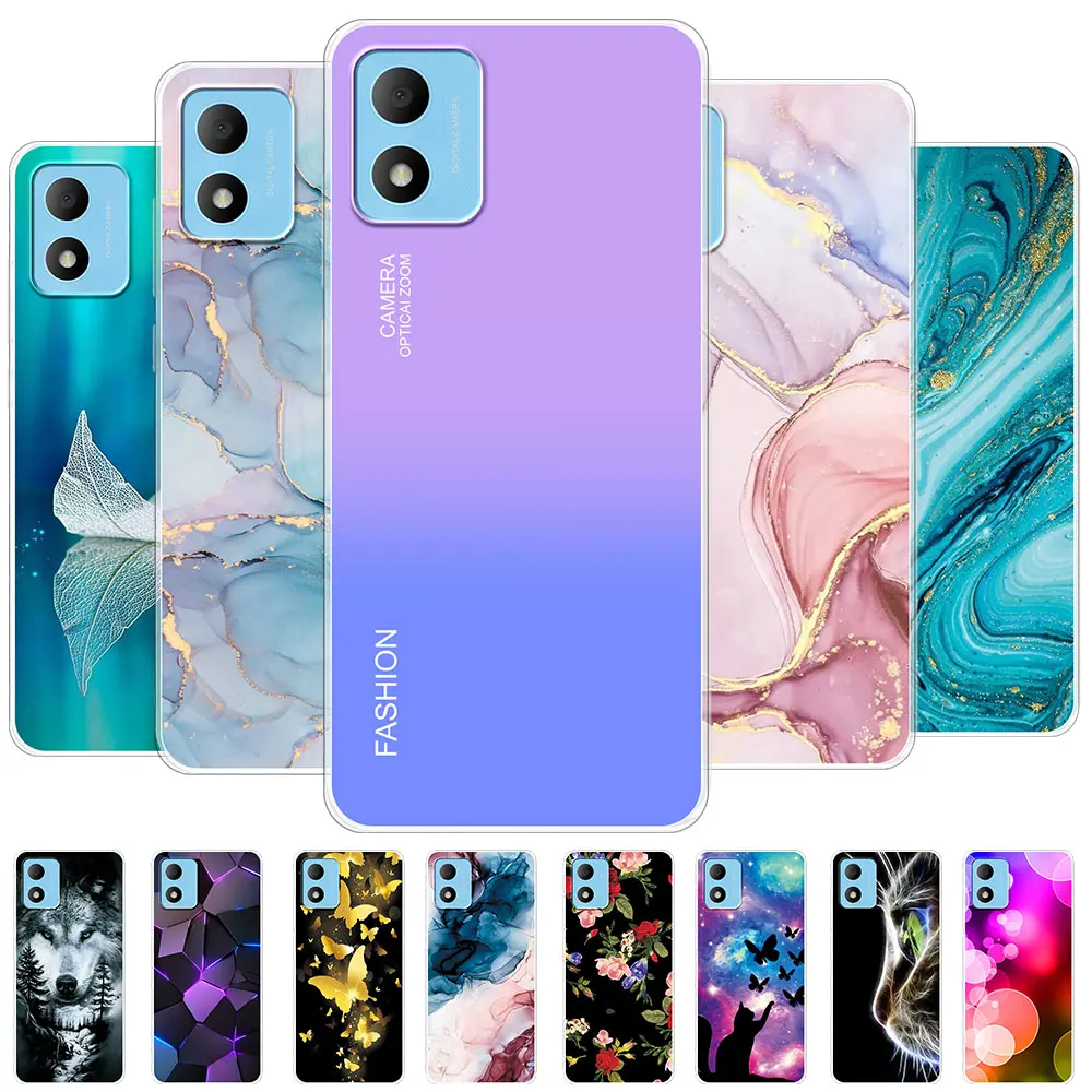 Para TCL 305i 5164D funda trasera para TCL 305 transparente a prueba de golpes funda de teléfono de silicona suave para TCL 306 /TCL305 TCL305I Coque