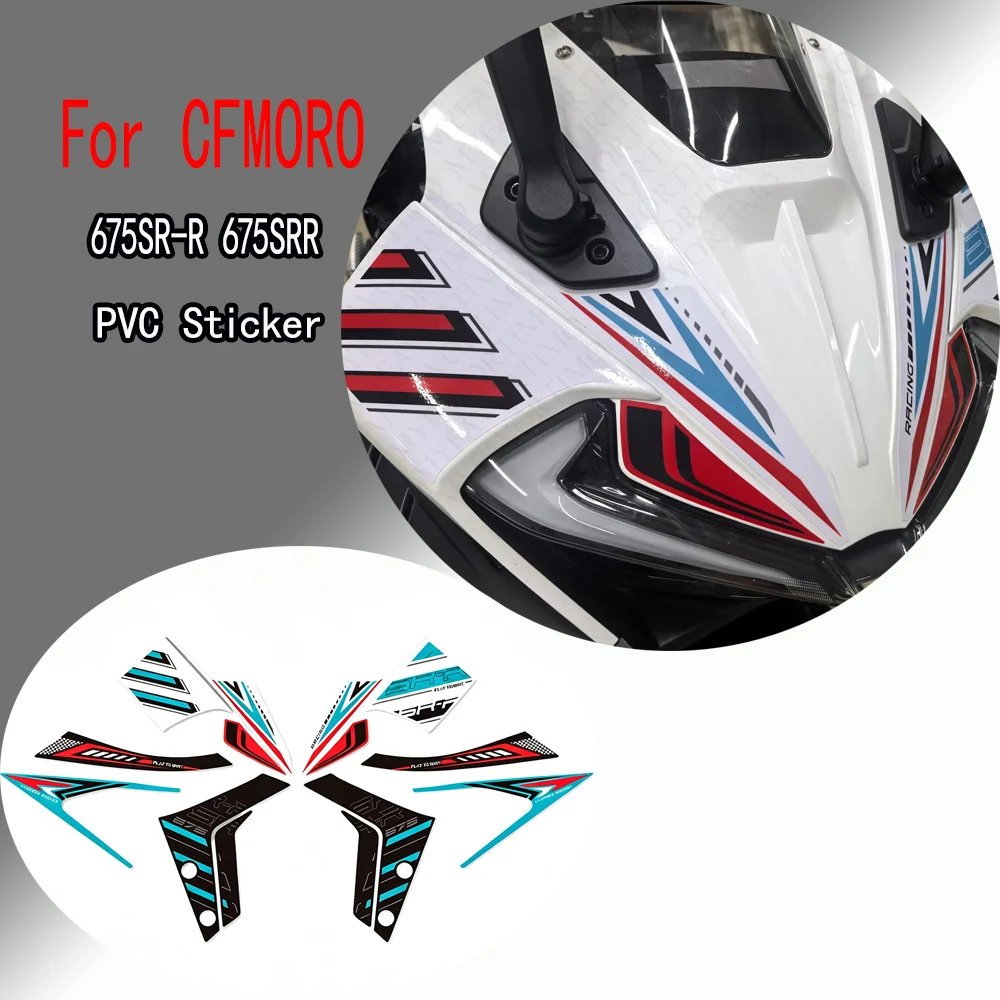 For Cfmoto 675SR-R 675SRR Motorcycle Decals Motorcycle Front Fairing Fender Stickers Decals 2025 2026 Models Decorative Stickers