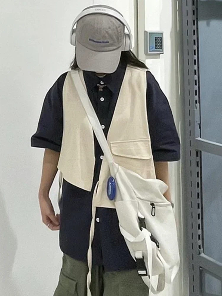 2025 New Fashion Fake Two-piece Shirt Women Japanese Preppy Style Vintage Short-sleeved Shirts Woman