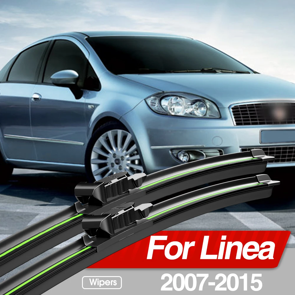 

For Fiat Linea 2007-2015 Front Windshield Wiper Blades 2pcs Windscreen Window Accessories 2008 2009 2010 2011 2012 2013 2014