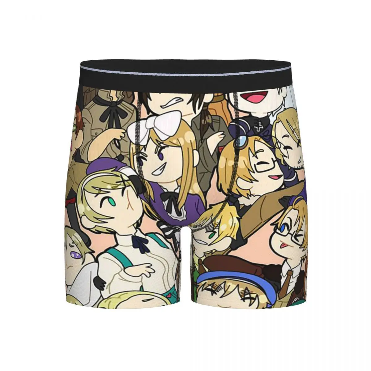 

Long Boxer Underpants Shorts Hetalia Group World Stars Panties Men's Breathable Underwear for Homme Man Boyfriend Gifts