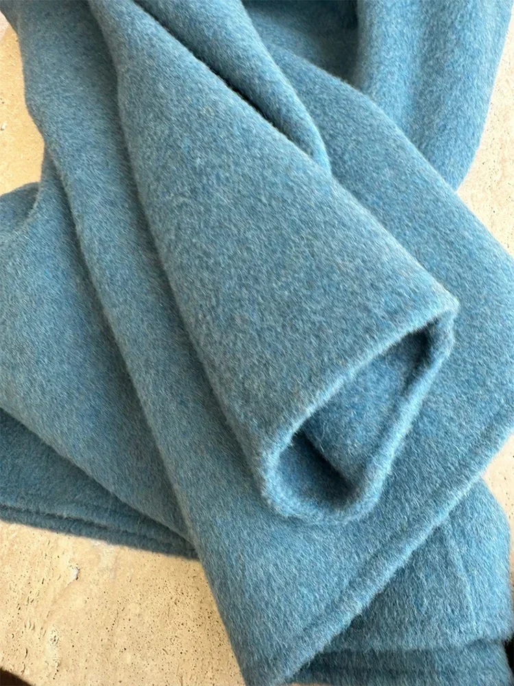 المرأة الألبكة الصوف معطف على الوجهين ، سميكة كبيرة التلبيب ، مزدوجة الصدر ، الكشمير ، المعاطف الصوفية ، الدافئة ، فضفاضة ، الإناث ، الخريف ، الشتاء ، جديد #5