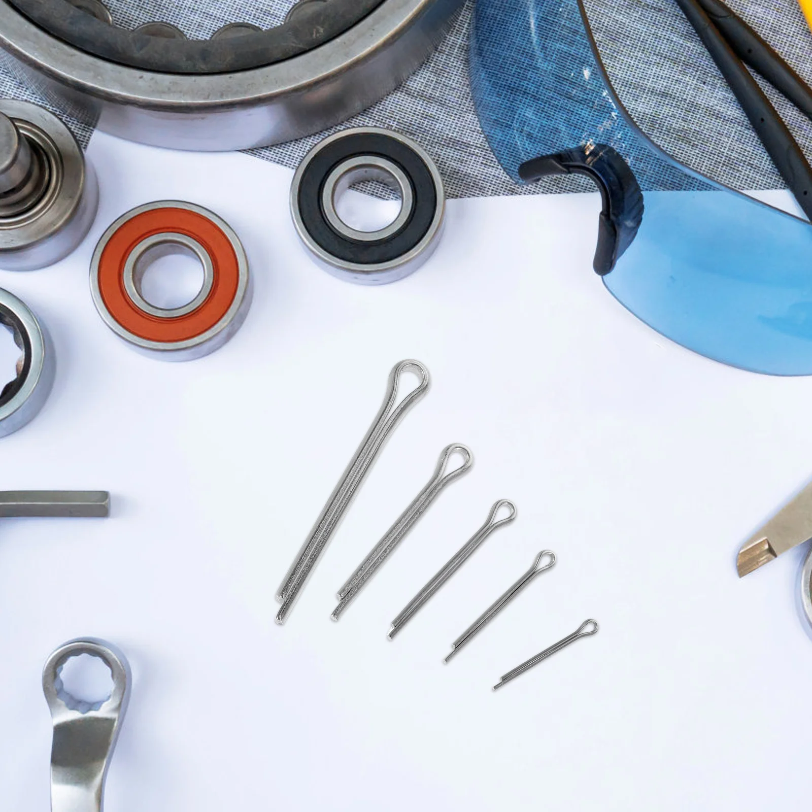 

230 шт., набор штифтов из нержавеющей стали, 2-зубчатый гладкий прочный зажим для крепления для автомобильного механического ремонта, металлический сцепной штифт