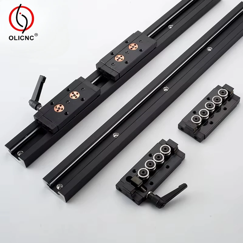 SGR20 500mm/1000mm Linear Guide Rail SGB15-SGB10 Slide Bearing Block Guideways Rod Set for Engraving Machine CNC Aluminum Parts