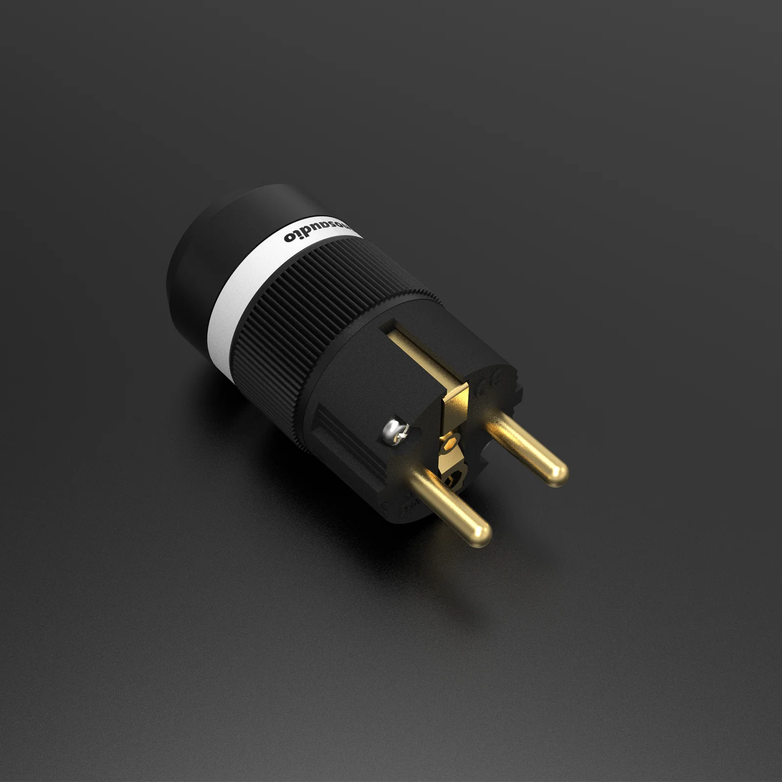 Monosaudio-Cobre puro Schuko Plug Power, E100G, F100G, Banhado a ouro 24K, Conector fêmea Plug, IEC, E100G