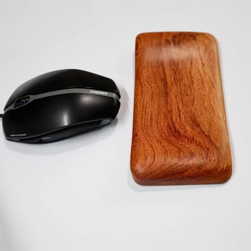 Almofada de pulso para mouse de nogueira, descanso de palma de madeira sólida personalizado, à prova d'água, protetor de pulso para mouse e-sports, palmeira de jacarandá, gamer, almofada de descanso de madeira