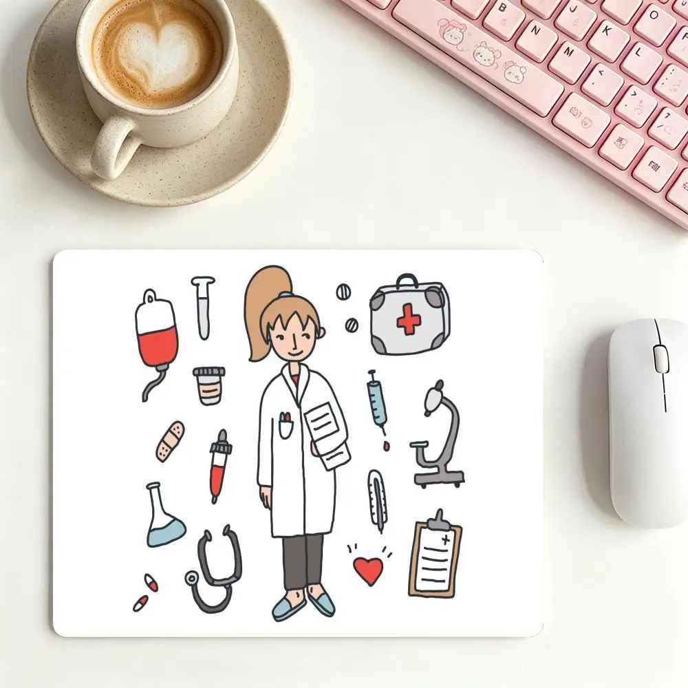 Table Mat Large Size Playmat Mousepad Fun Cartoon First Aid Kit Icon Design For Laptop Bedroom Learning Office Desktop