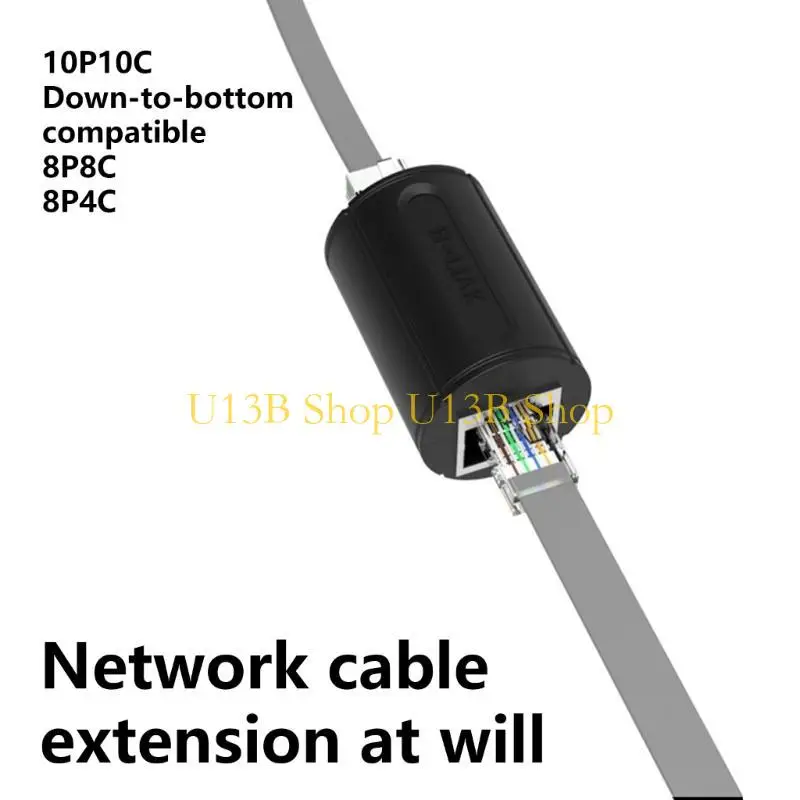 U13B Cable extensión red velocidad rápida Acoplador RJ48 Conectores Ethernet Señal estable