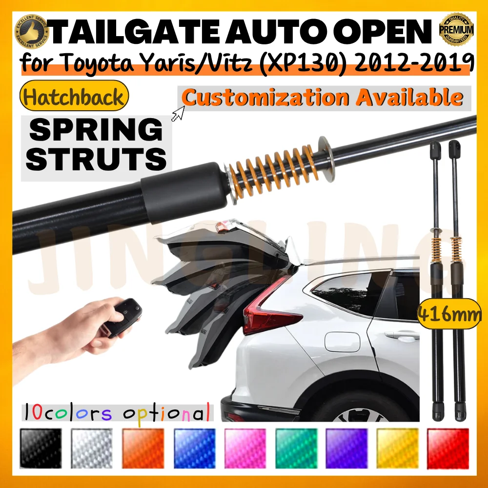

Qty(2) Trunk Struts with Spring for Toyota Yaris/Vitz (XP130) Hatchback 2012-2019 416MM Rear Tailgate Boot Lift Supports Shocks