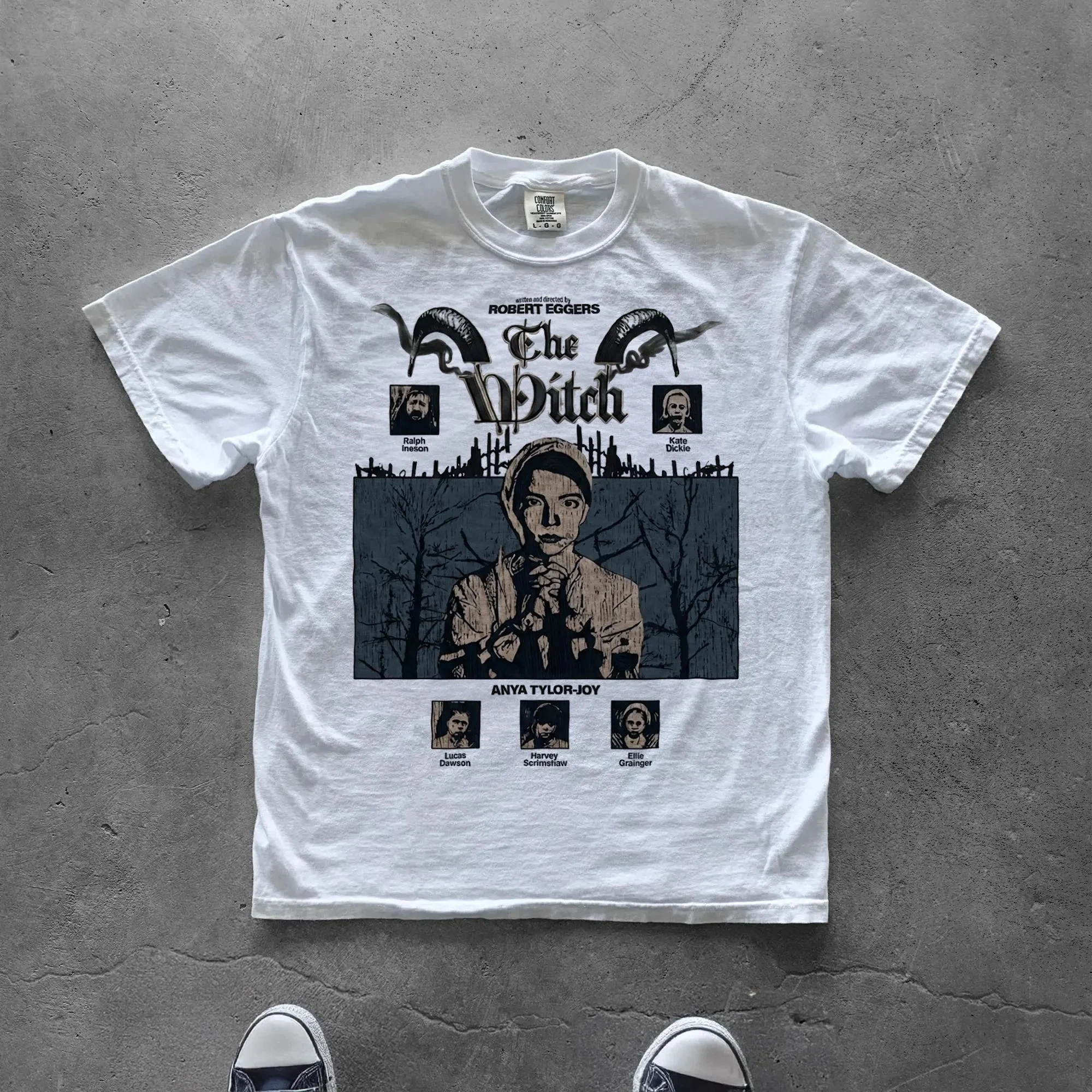 

Plus Size Summer Women's The Witch Graphic T-shirt Cotton Breathable Stylish Versatile Street Style Oversized