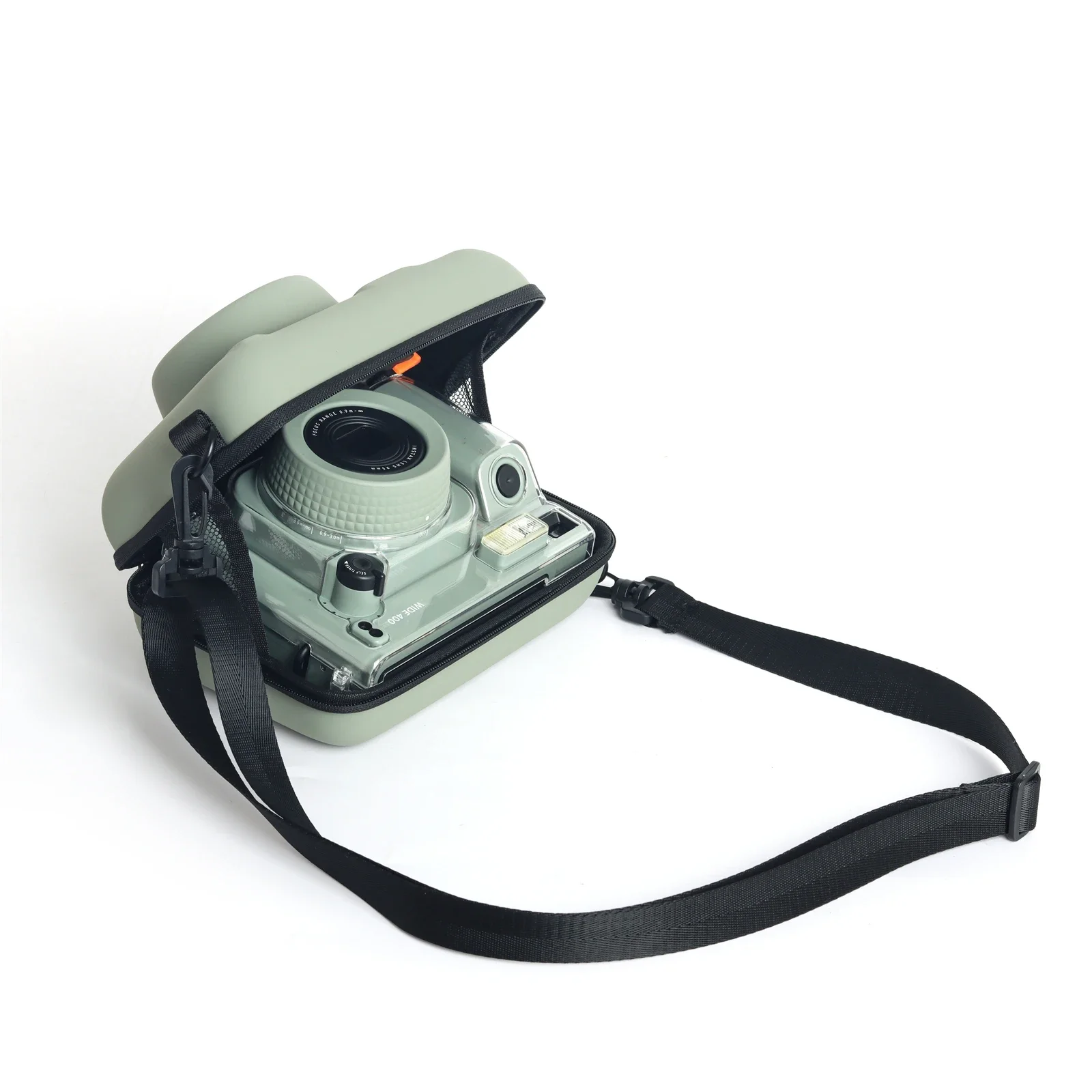 Camera Protective Cover Case Bag For Fuji Instax Wide w400/w300 Camera General Hard Case PU Protective Pouch with Shoulder Strap