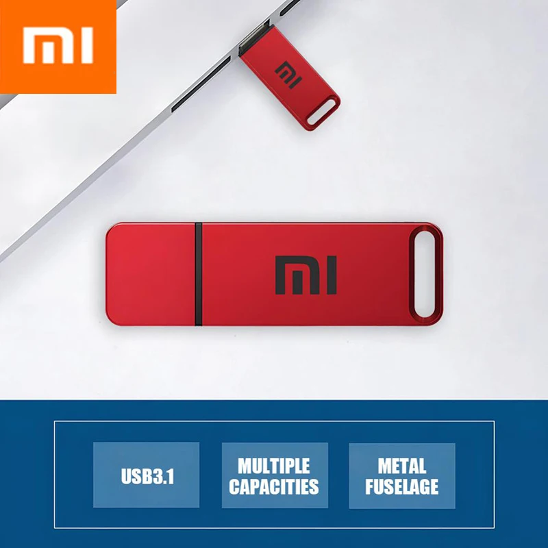 Xiaomi-Clé USB 3.1, transfert haute vitesse, 1 To, métal, grande capacité, mémoire pour ordinateur, formateur de stockage, 2 To