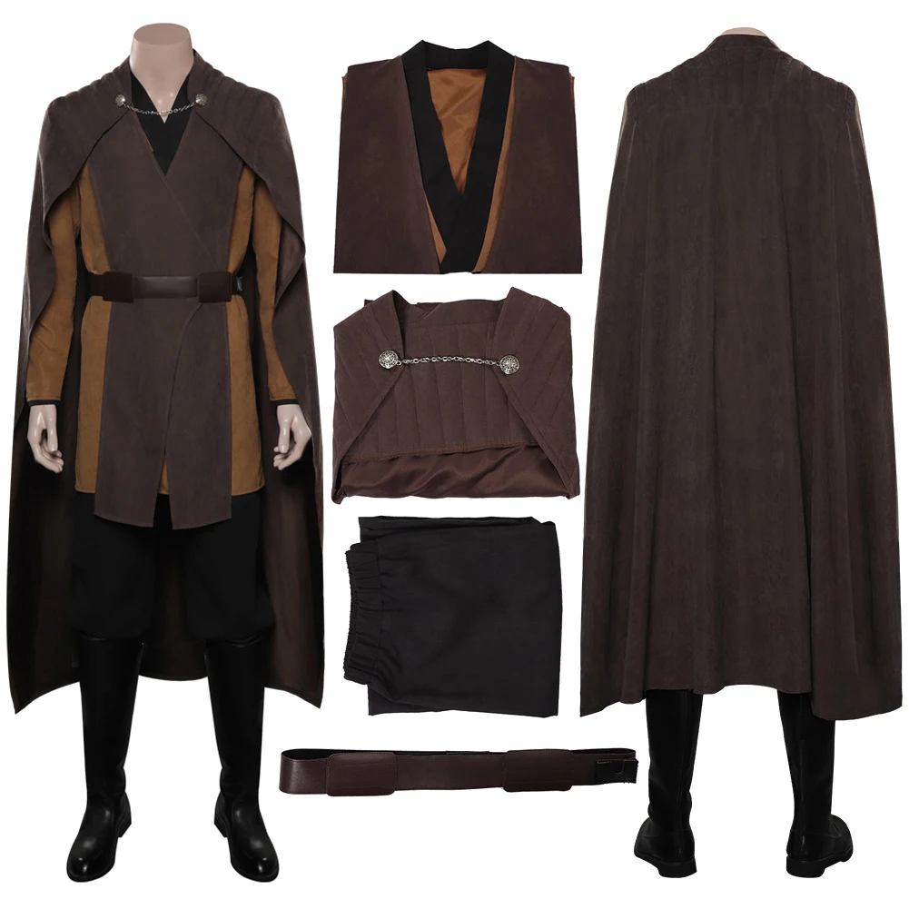 

Movie Space Battle Cosplay Dooku Top Pants Clothes For Men Party Disguise Outfits Suits Roleplay Halloween Costume Carnival
