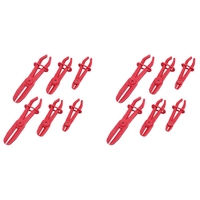 12 Pack Hose Clamp Pliers,Line Clamps Pinch Pliers For Brake Hoses, Fuel Hoses,Gas Lines,Coolant Hoses,Radiator Hoses