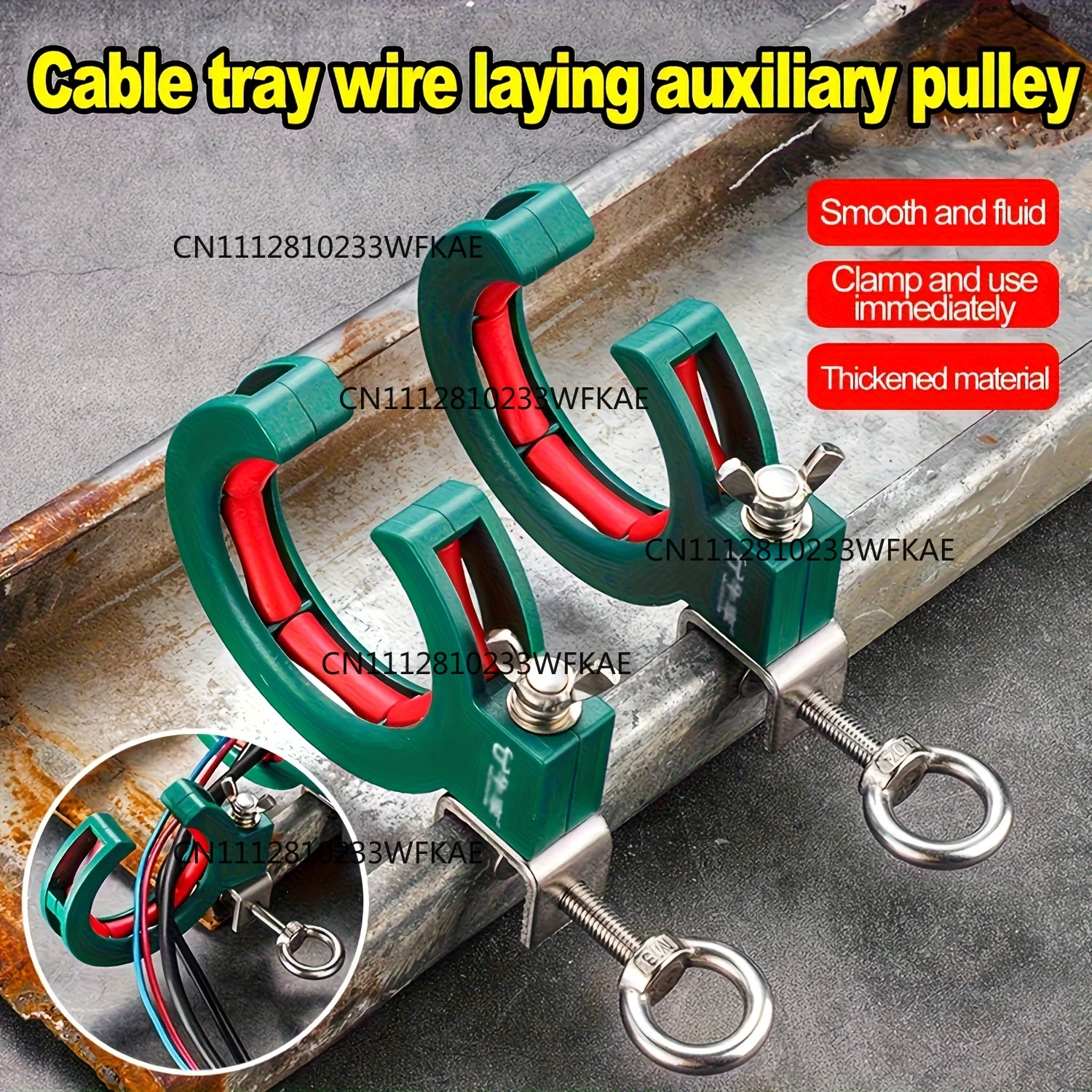 65mm Bridge Pay-off Auxiliary Pulley | Time-Saving & Labor-Saving, Heavy-Duty Metal Construction with Thick Bottom