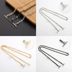 New Handbag Metal Chains For Bag DIY Purse Chain With Buckles Shoulder Bags Strap Handbag Handles Bag Parts & Accessories