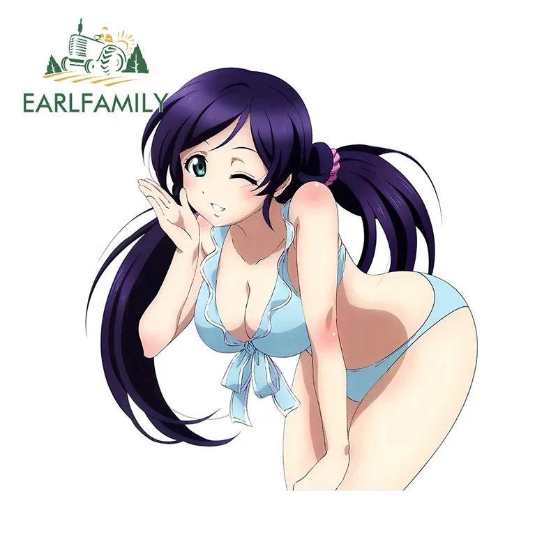 EARLFAMILY 13 см X 11,9 см Hiradaira Chisaki забавная аниме-наклейка забавные наклейки для автомобиля лобовое стекло багажник водостойкие гоночные аксессуары
