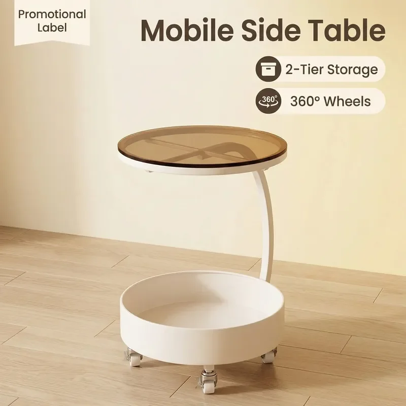 for Wrought Iron Side Table Simple Light Luxury Corner Table for Living Room Sofa Edge Snack Rack Small Coffee Table