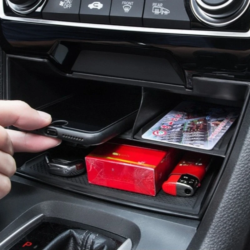 

For Honda 10/11th Civic Sedan Si Hatchback Type R Center Console Storage Compartment Sorting, Storage Box Interior Supplies