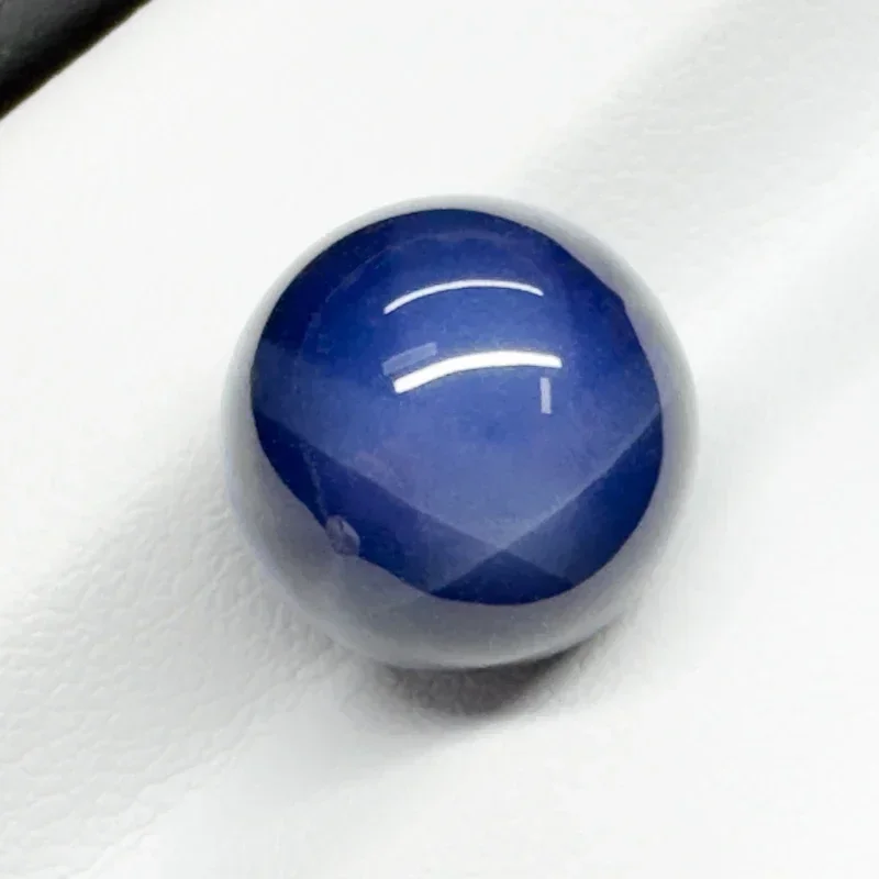 Corundum Starlight Stone Round Ball Shape Smooth Cutting Cabochon Cut Gemstones Bead for Diy Jewelry Making Material