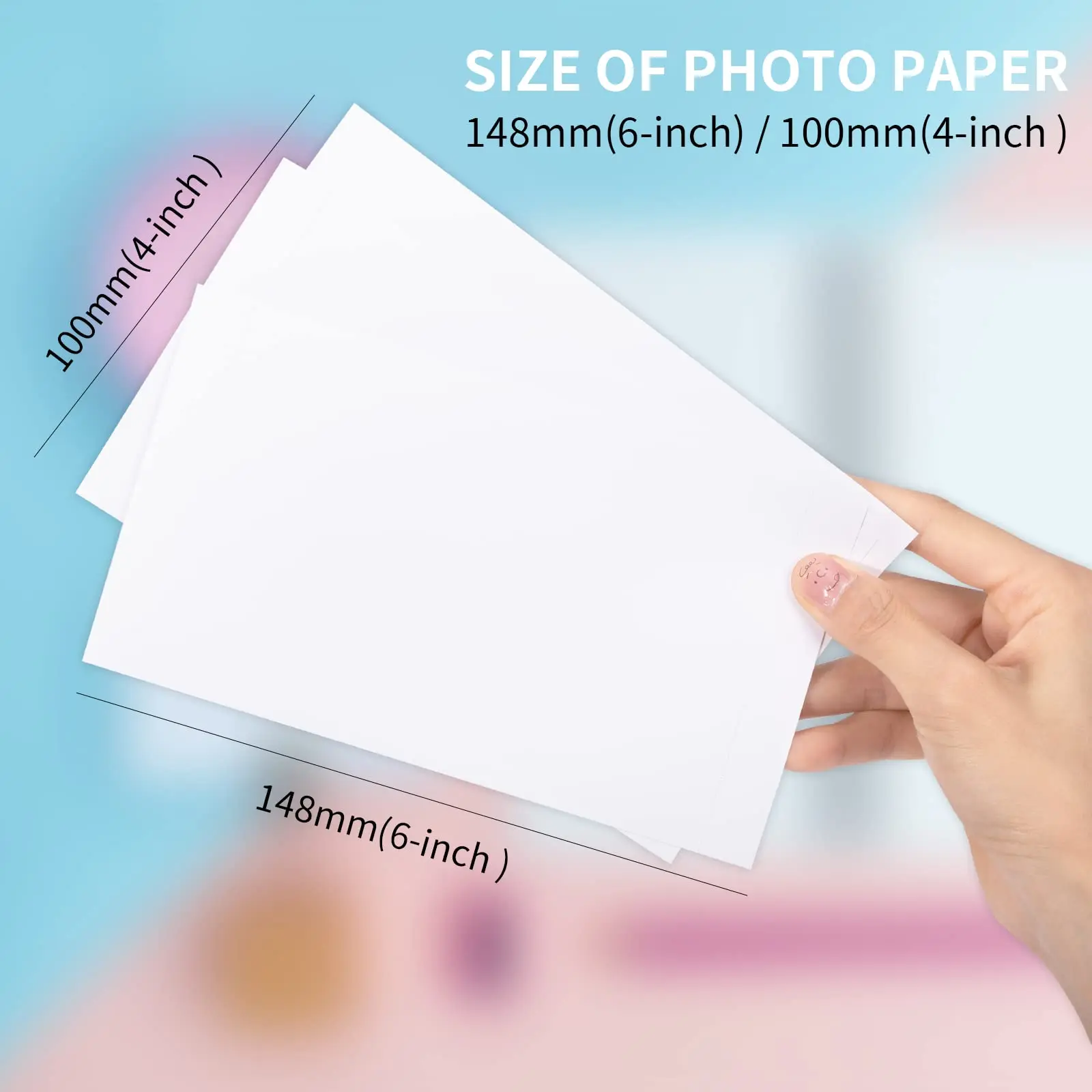 6inch Ink Cartridge & Photo Paper Compatible CP1300 Glossy Paper KP-108IN for Canon Selphy CP1200 CP1500 CP910 900 Photo Printer