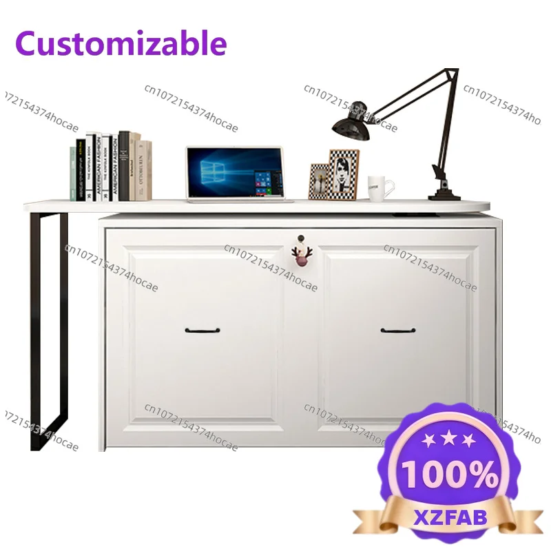 Factory Direct 2026 Top Letto a scomparsa multifunzionale per studio e soggiorno, armadio, scrivania, libreria integrata, letto