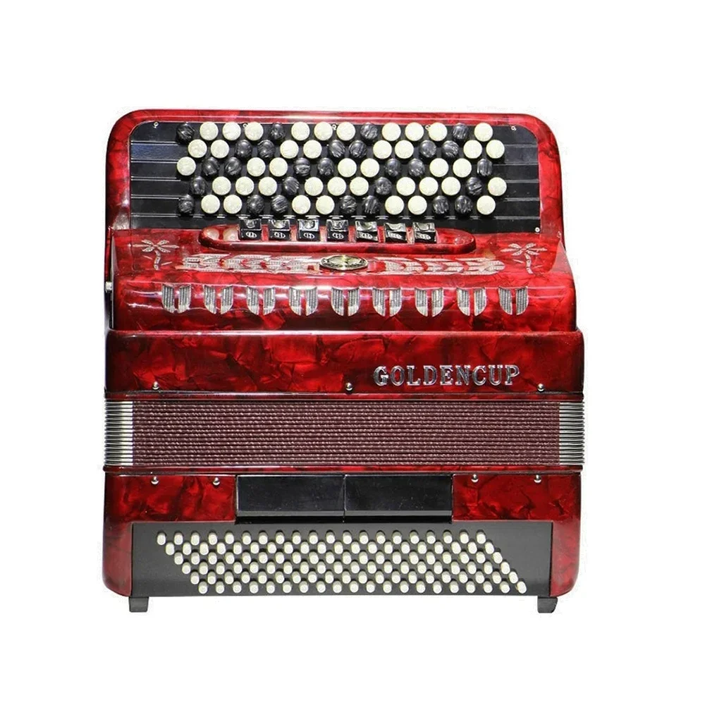 Professional 70 Buttons 120 Bass 41 Tones 7+2 Register Accordion Instrument JB5120