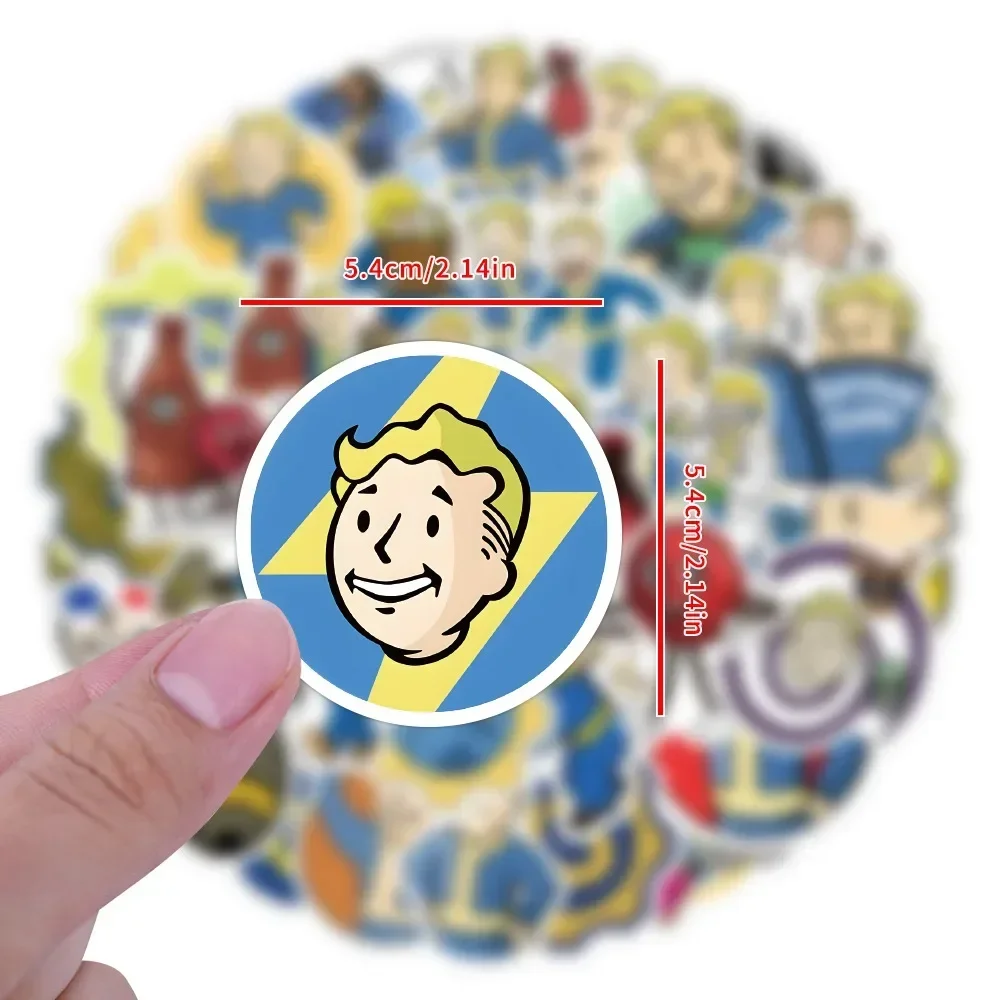 60pcs cartoon game cartoon series fallout shelter Sticker Case Stationery Waterproof Decal photo album Graffiti toy Gift