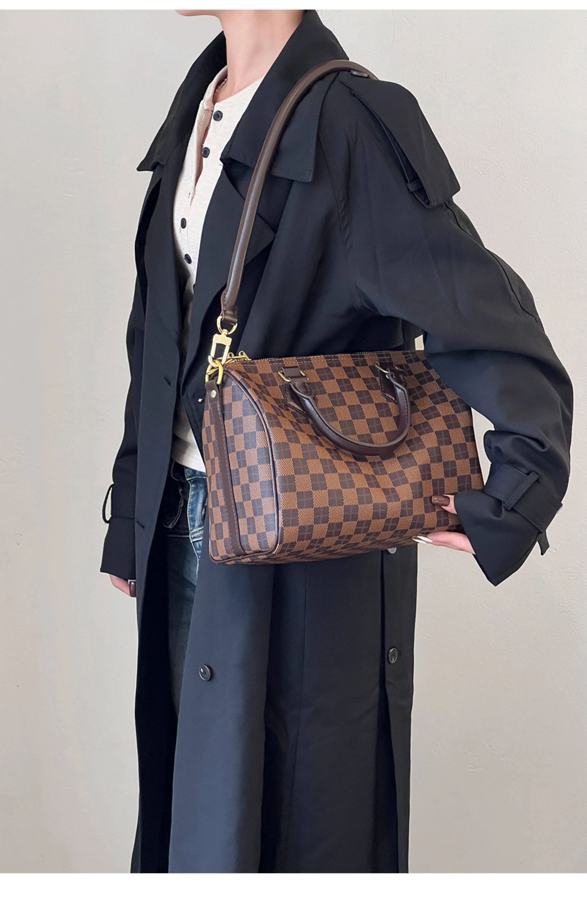 Genuine Vachetta Leather Bag Strap for LV Speedy 20 25 30 Shoulder Straps Long Bags Belts Replacement Bag Accessories