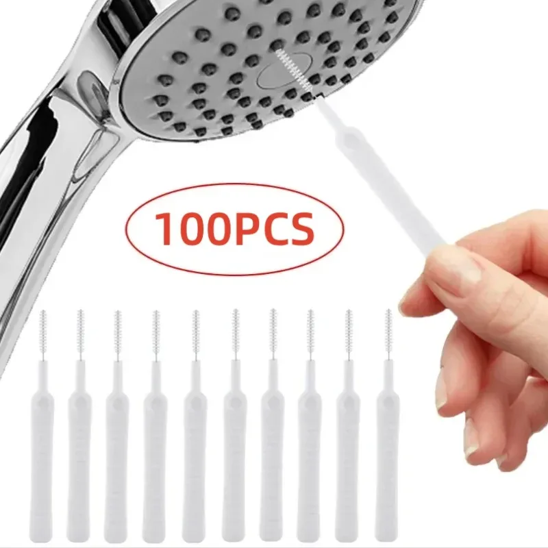 10-100PCS Mini Shower Cleaning Brush Anti-clogging Nylon Brush Computer Keyboard Cleaner Phone Hole Dust Cleaning Tool