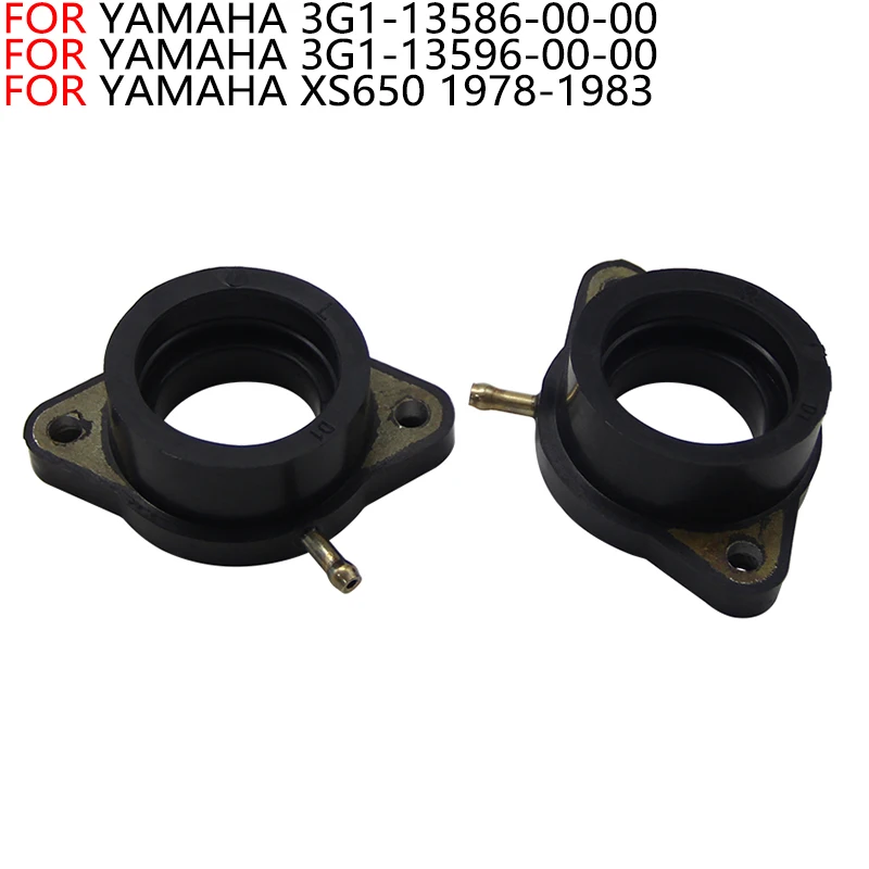 

Motorcycle Carburetor Interface Manifold Intake Glue Parts For Yamaha XS650 1978 - 1983 3G1-13586-00-00 3G1-13596-00-00 2 pieces