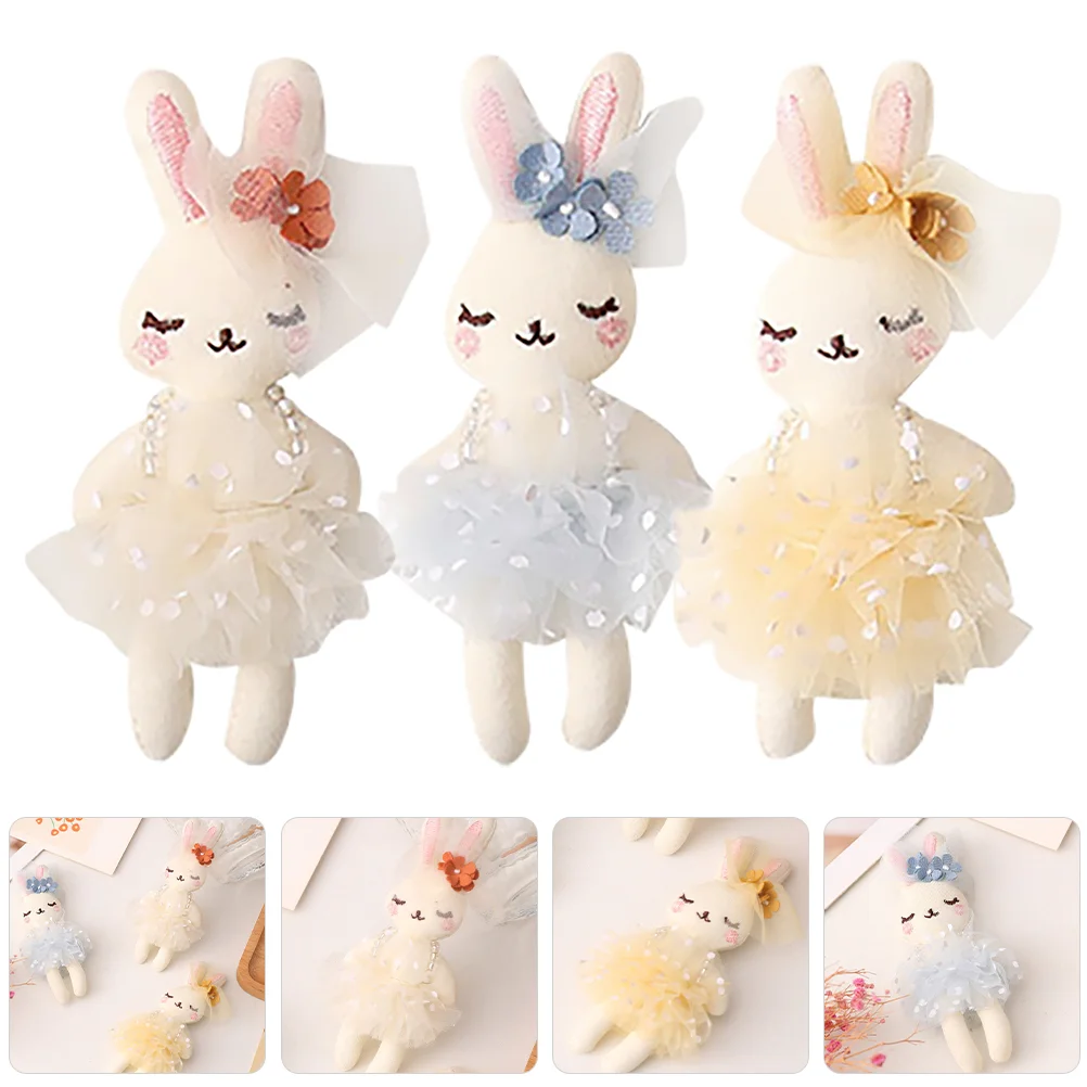 

3 Pcs Rabbit Clothes Ornament Clothing Supply Toddler Toys DIY Kids Small Accessories