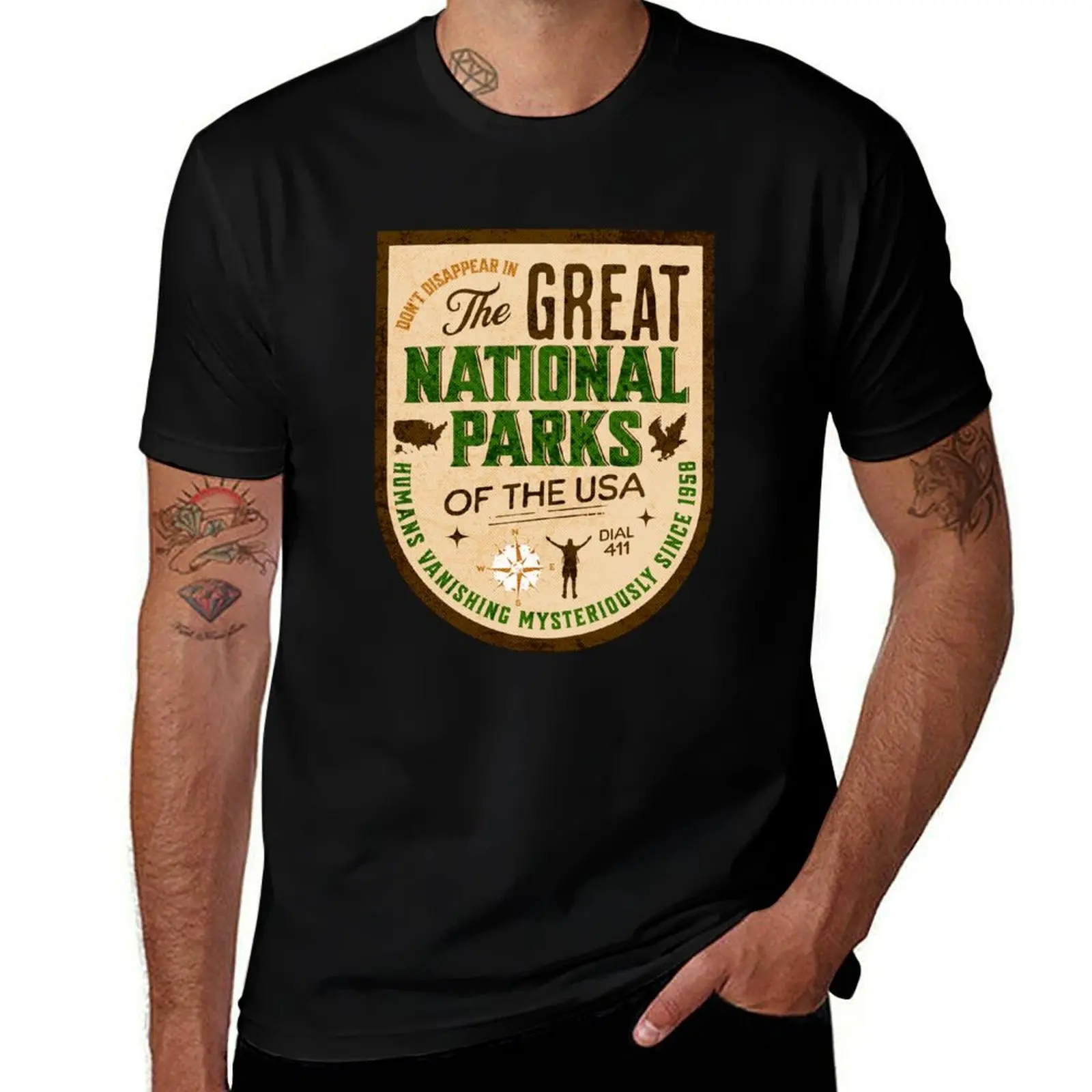 Missing 411 National Parks USA T-Shirt Halloween Theme T-Shirt