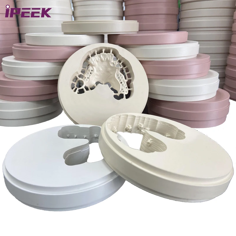 

100% 98mm X 30mm Compatible Cad Cam Zirconia Block PEEK Dentals Disc For Dentals Lab Fixed And Removable Dentures