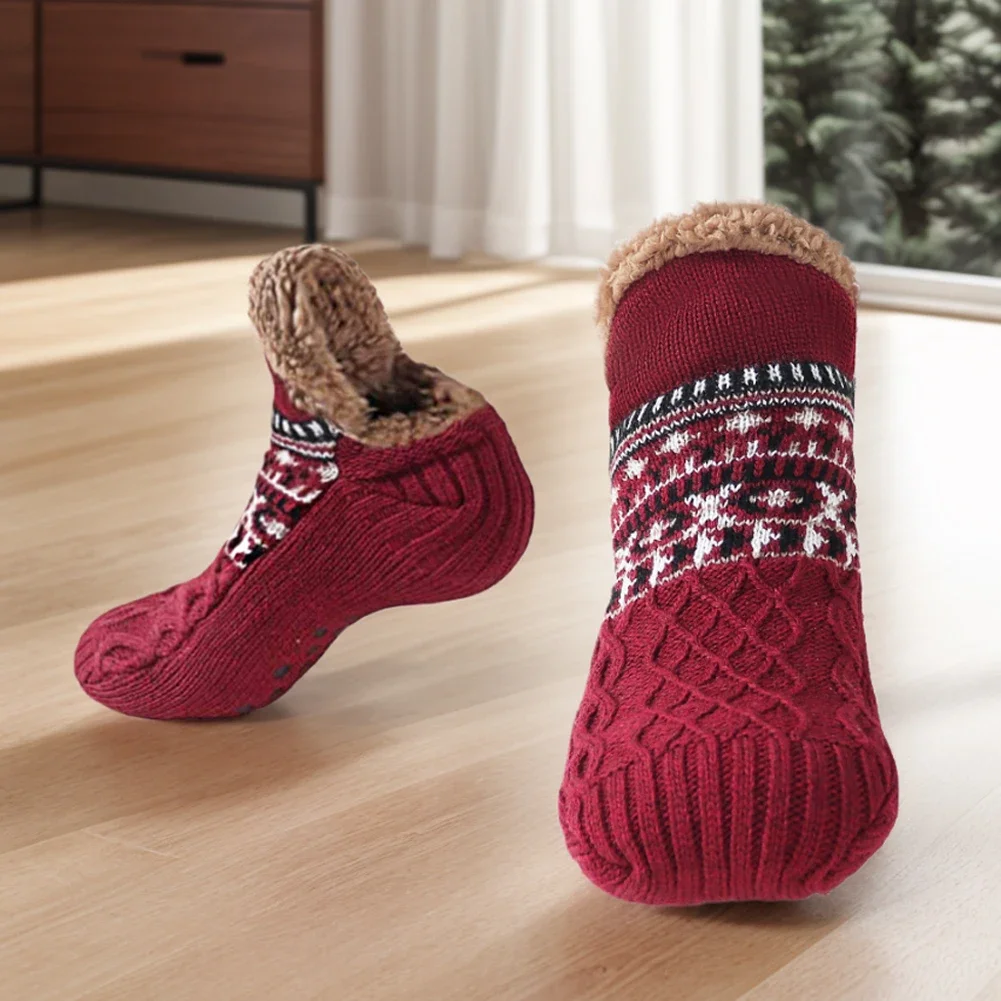 hick rutschfeste Thermosocken für Herren und Damen – warme Wintersocken für Ski, Fußball/Innensocken, Weihnachtsgeschenk