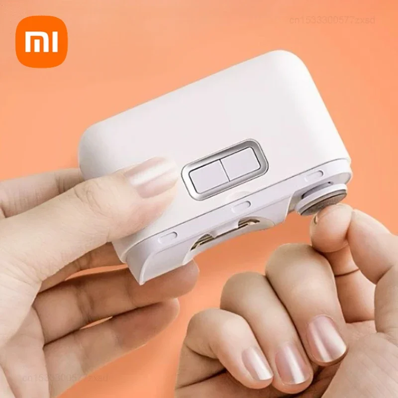 Xiaomi-cortaúñas eléctrico Xiaolang, cortador de uñas automático, cortador de uñas con iluminación, manicura portátil