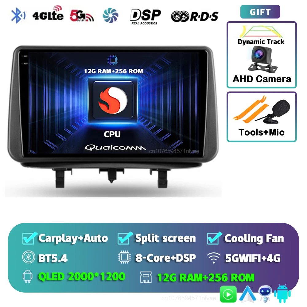 Android 15 Voor Opel Meriva B 2009-2014 2 K QLED Android Autoradio Multimedia Video Player BT AI Voice CarPlay 4G Stereo Head Unit