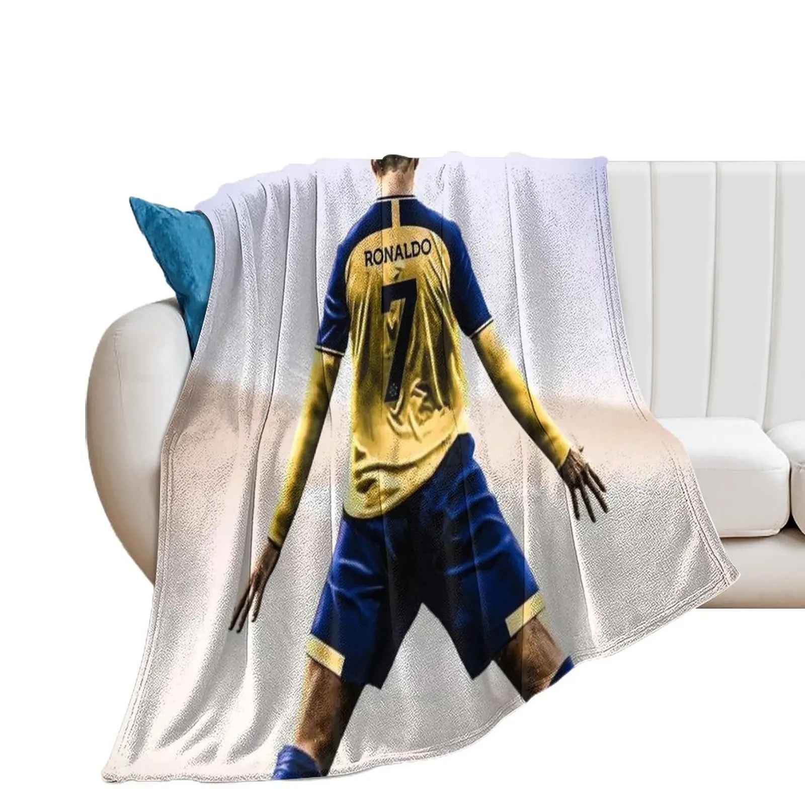 CR7 Al Nassr New Throw Blanket Retros Personalized Gift Blankets