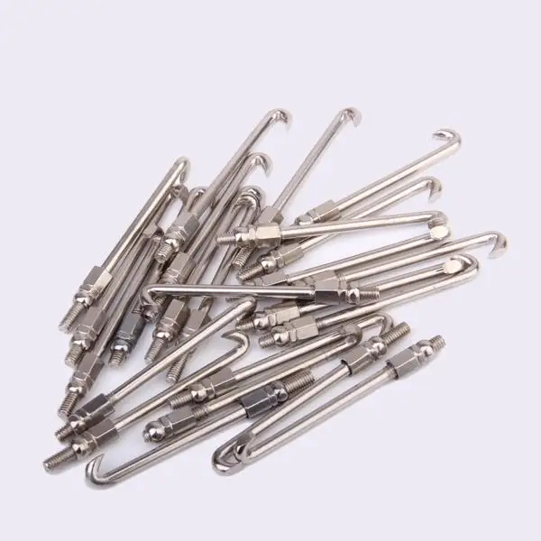 

24 шт. стандартные хромированные крючки и гайки для традиционной нити банджо
