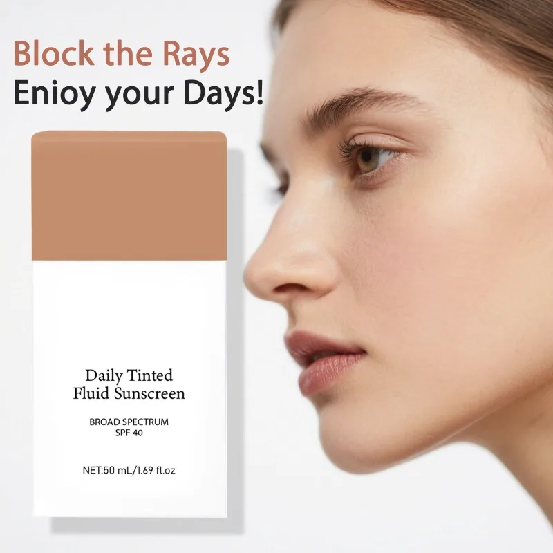 50ml Natural Foundation Long-Lasting Hydrating Covers Flaws Control Oil Skin Tone Adjust Brightening Liquid Foundation Makeup