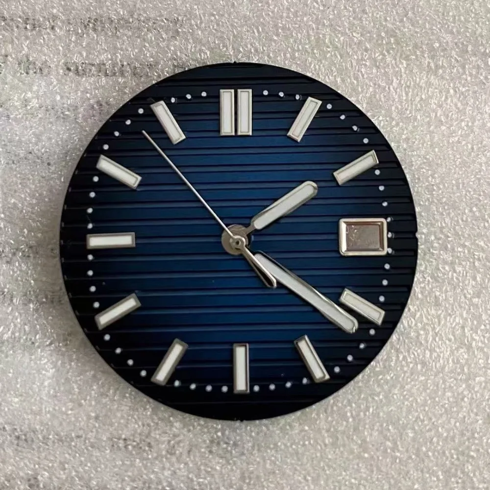 30,5 mm NH35 quadrante S verde luminoso modificato quadrante S lancette dell'orologio per Nautilus PP adatto per parti di orologi con movimento NH35 NH36 NUOVO