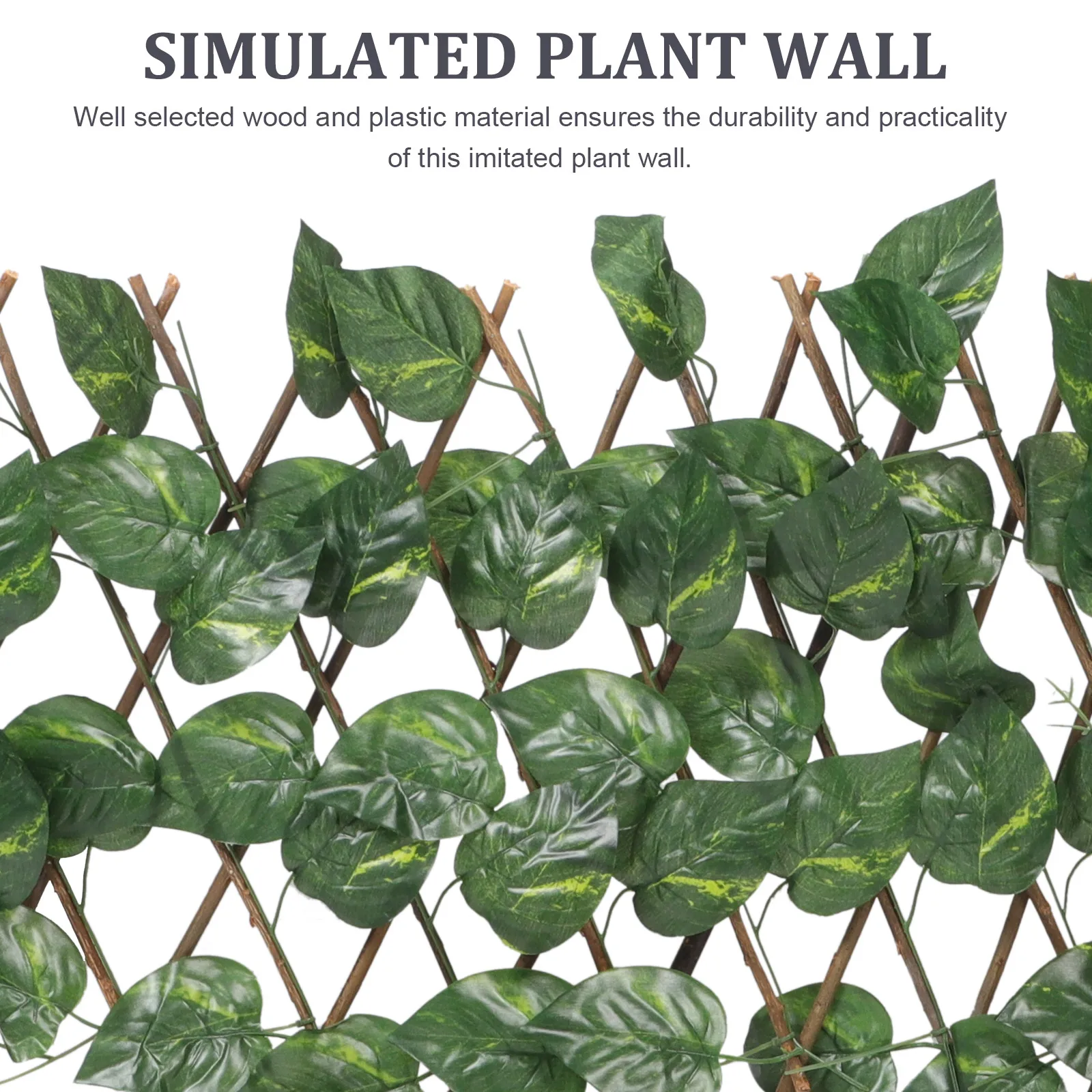 

Artificial Trellis Screening Simulated Plant Lifelike Green Leaf Fence For Balcony Decoration Outdoor Privacy Fence