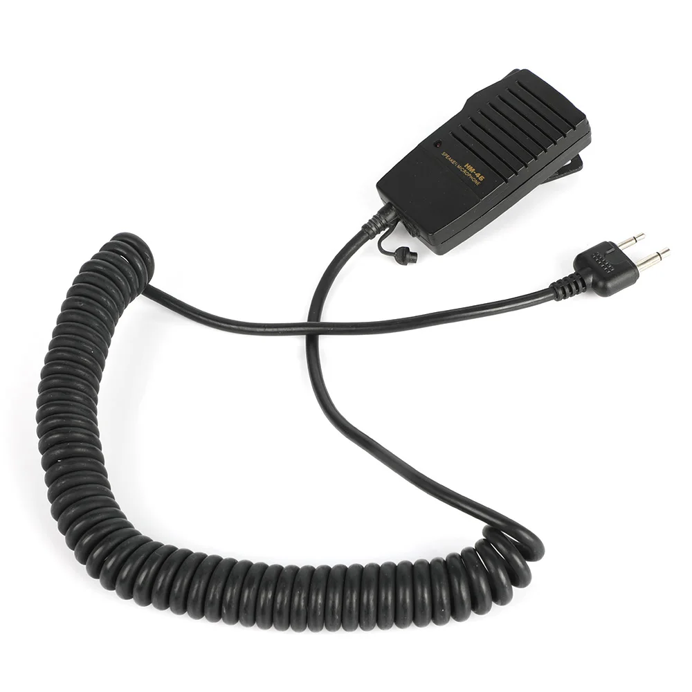 

HM-46 Handheld Speaker Mic Microphone PTT 3.5mm headphone jack for ICOM IC-V8 V82 V85 IC-T2H IC-T7H T8A 2AT E90 W32A Radio